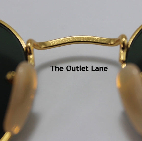 Model Display Ray-Ban Round Metal Green G15 RB3447 - Picture 11 of 16